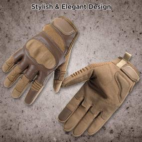 img 3 attached to 🧤 Full Finger Touch Screen Gloves for Outdoor Sports: Motorcycle, Cycling, ATV, Camping, Climbing, Hiking, Work - for Men & Women