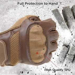 img 2 attached to 🧤 Full Finger Touch Screen Gloves for Outdoor Sports: Motorcycle, Cycling, ATV, Camping, Climbing, Hiking, Work - for Men & Women