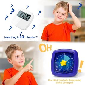 img 1 attached to 🌟 Silent Study Timer for Kids and Adults - Secura 60-Minute Visual Timer for Time Management and Teaching (Starry Sky)