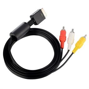 img 4 attached to ElementDigital PS3 AV Cable: Composite Stereo RCA Audio Video TV Cable for Playstation 3/2/1 - 6ft Length