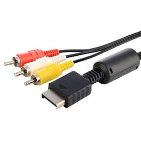 img 3 attached to ElementDigital PS3 AV Cable: Composite Stereo RCA Audio Video TV Cable for Playstation 3/2/1 - 6ft Length