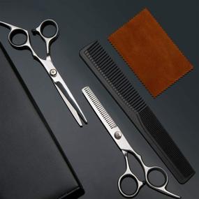 img 3 attached to 💇 SGOKEEN Hair Cutting Scissors Kits: Professional Hairdressing Set with Thinning Shears - Perfect for Salons, Barbers, and Home Use on Men, Women, and Pets