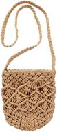 ayliss women handwoven crossbody bag: the perfect mini summer beach woven handmade clutch purse for a casual and chic look logo