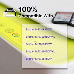 img 3 attached to 🖨️ Premium Kingway LC3033XXL LC3033 lc3035XXL 3035 Compatible Ink Cartridges for Brother MFC-J995DW Printer - Cyan, Magenta, Yellow, 3-Pack