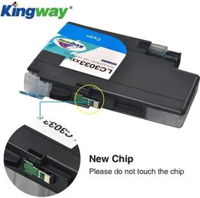 img 1 attached to 🖨️ Premium Kingway LC3033XXL LC3033 lc3035XXL 3035 Compatible Ink Cartridges for Brother MFC-J995DW Printer - Cyan, Magenta, Yellow, 3-Pack