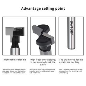 img 2 attached to BAYTORY Keyhole Diameter T Track Slotting Cutting Tools