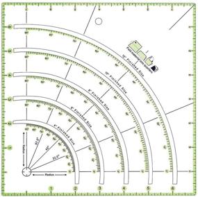 img 4 attached to Quilting Templates Supplies Multifunctional Patchwork