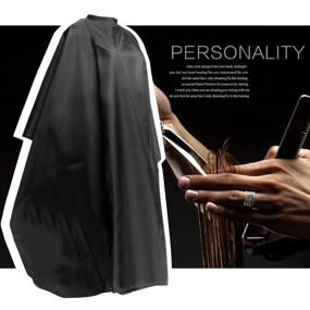 img 3 attached to JewelryWe Pro Salon Cape - Barber Hair Cutting Gown for Dye, Styling, and Haircutting - Xmas Christmas Gift