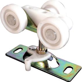 img 2 attached to Prime-Line Products N 6848 Pocket Door Roller: Tri-Wheel, 1-Inch Flat Nylon Wheels (Pack of 2) - Durable Sliding Door Rollers for Smooth Operations