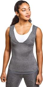 img 3 attached to 🔥 Maximize Your Workout with Sweat Shaper Women's Premium Slimming Sauna Tank Top