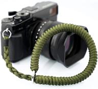 💚 обеспечьте безопасность своей камеры с помощью зеленого ремня для запястья из паракорда. логотип