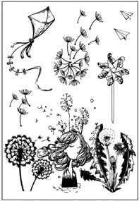 img 4 attached to 🌼 Dandelion Stamps: Ideal for Crafting Birthday and Christmas Projects