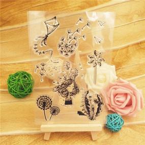 img 1 attached to 🌼 Dandelion Stamps: Ideal for Crafting Birthday and Christmas Projects