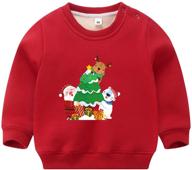 thermal fleece christmas sweatshirts pullover logo