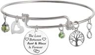 👩 the love between aunt and niece is forever bracelet by tisda - family jewelry for timeless connections logo