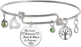 img 4 attached to 👩 The Love Between Aunt and Niece is Forever Bracelet by TISDA - Family Jewelry for timeless connections