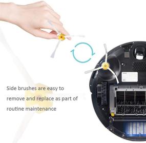 img 2 attached to Replacement Accessory Kit for Irobot Roomba 600 610 620 650 Series Vacuum Cleaner - Includes 3-Pack Filter, Side Brush, and 1-Pack Bristle Brush