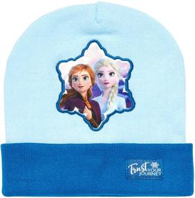 img 2 attached to Детская шапка и две пары перчаток/варежек Disney Girls Frozen на зиму (от 2 до 7 лет) ❄️