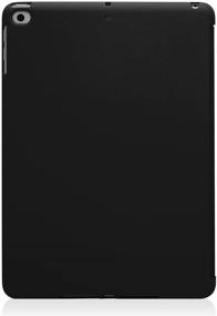 img 2 attached to 📱 KHOMO iPad 2017 and 2018 9.7 inch Case - Dual Series - Ultra Slim Hard Cover: Auto Sleep/Wake - Black