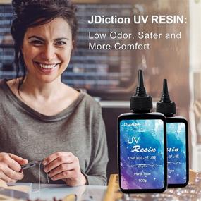 img 1 attached to 💎 JDiction UV Resin Kit: Super Clear Hard Resin Glue with Light for Jewelry, Crafts, Casting & More