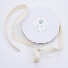 img 3 attached to CT CRAFT LLC Ivory Cotton Ribbon -10Mm (3/8&#34 Crafting