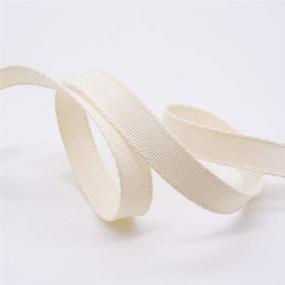 img 2 attached to CT CRAFT LLC Ivory Cotton Ribbon -10Mm (3/8&#34 Crafting