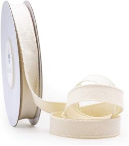 img 4 attached to CT CRAFT LLC Ivory Cotton Ribbon -10Mm (3/8&#34 Crafting