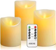 oshine flameless candles candlestick battery logo