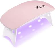 💅 meinv mini uv led nail lamp - pocket-sized 6w portable nail dryer curing lamp, small mouse design gel light for regular nail polish with usb cable, 45s/60s timer setting (pink) logo