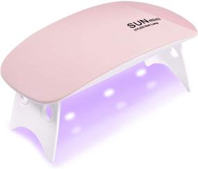 img 4 attached to 💅 MEINV Mini UV LED Nail Lamp - Pocket-Sized 6W Portable Nail Dryer Curing Lamp, Small Mouse Design Gel Light for Regular Nail Polish with USB Cable, 45s/60s Timer Setting (Pink)