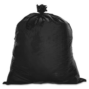 img 2 attached to 🗑️ Genuine Joe GJO02149 30 Gallon 2-Ply Low Density Can Liner, 0.60 mil Thickness, Black/Brown (Case of 250)