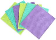 🧽 amala magic sponge cloth (6-pack) - reusable german dishcloths, 100% natural, highly absorbent, vegan, non-gmo logo