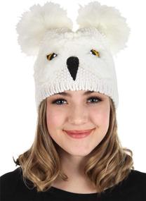 img 4 attached to 🧙 Hedwig Knit Beanie by elope: Cozy and Stylish Winter Hat for Harry Potter Fans