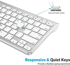 img 1 attached to 📱 OMOTON Ultra-Slim Bluetooth Keyboard with Sliding Stand for iPad Air 4th Gen 10.9, iPad 10.2(9th/8th/7th Gen), iPad Mini, and More - White (Sliding Stand NOT Compatible with iPad Pro 12.9)