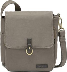 img 4 attached to 👜 Secure and Stylish: Travelon Crossbody Anti-Theft Courier Stone Women's Handbags & Wallets