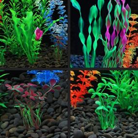 img 1 attached to 🐠 Enhance Your Aquarium with MyLifeUNIT Artificial Fish Tank Plants – Set of 10 High-Quality Plastic Decorations