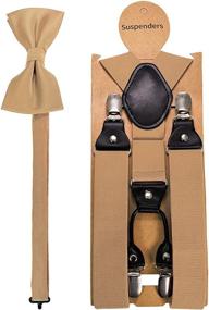 img 2 attached to 👔 JEMYGINS Classic Dark Green Silk Suspender for Men - Elegant Accessories
