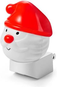 img 4 attached to Adjustable Brightness & Color Changing Santa Claus Night Light for Christmas Decorations - Plug-in Nightlight with Dusk to Dawn Sensor, Ideal Gift for Kids, Hallway, Bathroom and Bedroom