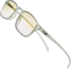 img 3 attached to 👓 Мияи Японские очки с блокировкой синего света для мужчин и женщин - Легкая квадратная оправа для работы за компьютером, чтения, игр, просмотра ТВ и использования телефона.