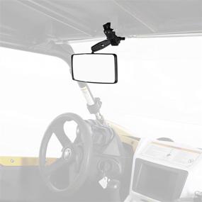 img 2 attached to Enhance UTV Safety with Kolpin 98300 Rear/Side Mirror in Black