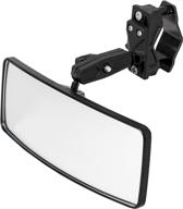 enhance utv safety with kolpin 98300 rear/side mirror in black logo