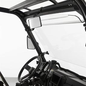 img 1 attached to Enhance UTV Safety with Kolpin 98300 Rear/Side Mirror in Black