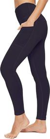 img 4 attached to OXZNO Lightweight Compression Leggings Women（Black，L） Sports & Fitness