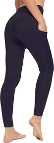 img 3 attached to OXZNO Lightweight Compression Leggings Women（Black，L） Sports & Fitness