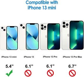 img 3 attached to 📱 JETech iPhone 13 Mini Case - 5.4-Inch Shockproof Bumper Cover, Clear Back, Anti-Scratch, HD Clear