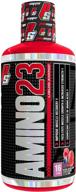🍇 optimized prosupps amino23 liquid shot with collagen peptides and whey protein, berry flavor, 16 servings logo