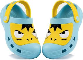 img 4 attached to MARITONY Dinosaur Slippers - Lightweight Toddler Boys' Shoes, Clogs & Mules