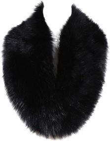 img 4 attached to Soul Young Faux Fur Collar: The Perfect Neck Warmer Scarf Wrap for Women