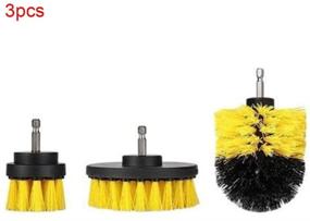 img 2 attached to 3pcs Drill Brush Scrub Brush Drill Attachment Kit: Ultimate Time-Saving Power Scrubber Cleaning Kit for Efficient Car, Bathroom, Wooden Floor, and Laundry Room Cleaning