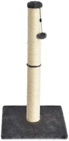 img 3 attached to 🐱 Gray 16 x 16 x 32 Inches Amazon Basics Medium Cat Scratching Post